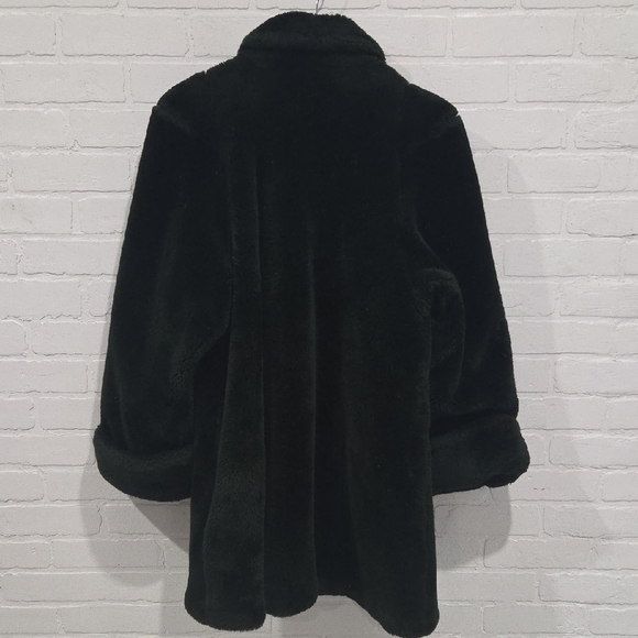 Vintage Green Faux Fur Coat - Picture 3 of 7